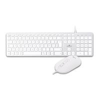 Bluestork Mac-Pack, tastiera e mouse Mac, bianco, USB-C/USB-A, QWERTY ES