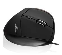 Bluestork - Mouse Ergonomico con Filo, USB, 6 pulsanti, Silenzioso, Regolabile fino a 7600 DPI - Formato Verticale per Destrimani, Previene Dolori e Tendinite al Polso - PC & MAC