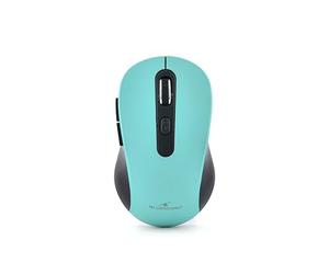 BlueStork - Mouse wireless ricaricabile, silenzioso, ricevitore USB, 2,5 Ghz, mouse wireless, 6 pulsanti, design ergonomico, 800-1600 Dpi, compatibile con PC, Mac, laptop - Nuovo 2023
