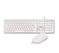 Bluestork Pack Mac - Set Tastiera Mac e Mouse USB-C/USB-A Bianco