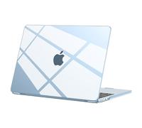 BlueSwan Compatibile con Cover MacBook Air 13 M5 M4 M3 M2 2026 2025 2024 2022, Custodia Mac Book Air 13,6 Pollici A3449 A3240 A3113 A2681 Plastica Rigida Laptop Case - Celeste Trasparente