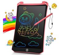 BlueSwan LCD Tavoletta Grafica 10 Pollici, Lavagnetta Cancellabile Bambini | Lavagna Magica per Bambini,Giocattoli per Giochi da Viaggio per Aereo Auto 3 4 5 6 7 8 Anni,Colorazione senza Sporcare,Rosa