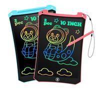BlueSwan LCD Tavoletta Grafica Bambini 10 Pollici, Lavagna Cancellabile Colorata, LCD Scrittura da Disegno, Giochi Bambini 2 3 4 5 6+ Anni, Regalo da Viaggio, Ritorno a Scuola, Natale (Rosa+Blu)