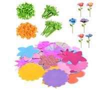 BlueSwan Ricambi e Refill per Il Laboratorio dei Fiori, 108 Petali e 36 Steli, Kit di Estensione Fiori di Stoffa, Accessori per Bouquet DIY, Regalo Creativo per Bambina 4 5 6 7 8 9 10 11 12 Anni