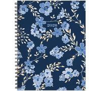 Bluesy Floral 2026 6.5 X 8.5 Weekly Monthly Softcover Planner