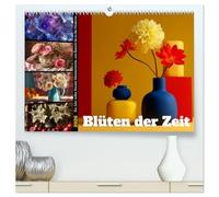 Blüten der Zeit (hochwertiger Premium Wandkalender 2026 DIN A2 quer), Kunstdruck in Hochglanz: Ein einzigartiger Kunstkalender, der die Sprache der Blumen über Jahrhunderte hinweg neu interpretiert.