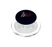 Bluetick Coonhound Heartbeat ECG Pulse Amante dei cani PopSockets PopGrip per MagSafe