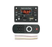 Bluetooth 5.0 Scheda di Decodifica MP3 2 * 40W 80W Lettore Amplificatore 12V FAI DA TE Auto Modulo Radio FM TF USB Mic Registra Chiamata(With amplifier L)