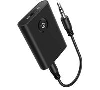 Bluetooth 5.3 Adapter for Airplane to 2 Wireless Headphones, 3.5mm Jac