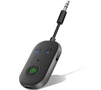 Bluetooth 5.3 Adattatore Trasmettitore 2-in-1 Ricevitore Trasmettitore Bluetooth Supporta 2 Cuffie, Jack AUX 3.5mm Adattatore Bluetooth per Aereo, TV, Airpods, Laptop, Radio Auto, Sistema Stereo