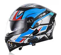 Bluetooth Casco Modulare Moto Integrale Scooter Caschi Modulari Motorino Integrali ECE Omologato Per Donna Uomo Con Doppia Visiera Parasole 1,L