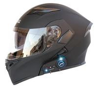 Bluetooth Casco Moto Modulare, Caschi Modulari Motorino Integrali con Doppio Visiera, Sistema di Comunicazione Interfono Integrato Radio FM Mp3, Certificato ECE Flip up Helmet
