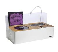 Bluetooth CD Music Player with Dual Speakers, Desktop CD Player, LED ambient light, Support OPT/USB/TF Card/AUX/3.5mm Headphone Jack, for Home/Car