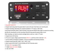Bluetooth Lettore MP3 Scheda di Decodifica Amplificatore Supporto Audio FM