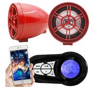 Bluetooth Motorcycle Handlebar Audio Amplifier Stereo Speaker System MP3 USB/SD