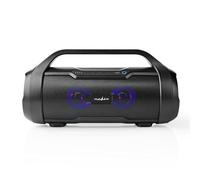 Bluetooth® Party Boombox | 6 ore | 2 | 60 W | Riproduzione multimediale: AUX/Micro SD/USB | IPX5 | Collegabile | Con maniglia | Nero