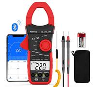Bluetooth Pinza Amperometrica 1000A AC/DC, Kethvoz Digitale Multimetro Amperometro 6000 Conteggi Auto-range Misura CA/CC Corrente Tensione Resistenza Capacità NCV Tester Elettrico, KE-570SAPP