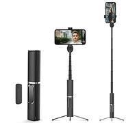 Bluetooth Selfie Stick Treppiede in alluminio estensibile ricaricabile Bluetooth Remote Selfie Stick con supporto treppiede per iPhone X/XS max/XR/XS/8/7/6/Plus, Samsung S7/S8/S9, Android