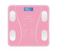 Bluetooth Smart Body Fat Scale Digital Body Bilance Con Schermo LCD Pesatura Elettronica Strumenti For L'analisi Della Composizione BMI Facile Da Usare(Pink Bluetooth)