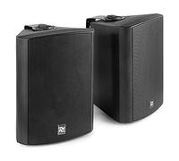 Bluetooth speakers - Power Dynamics DS50AB 100W speakerset met Bluetooth en AUX ingang - Auto-on functie - Incl. muurbeugels - Zwart (100.060)