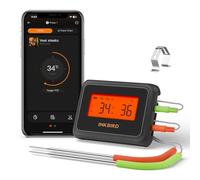 Bluetooth Termometro Cucina Digitale a Doppia Sonda,INKBIRD Termometro Carne Barbecue con App,Allarmi di Temperatura e Timer per Forno Griglia BBQ Alimenti Olio Frittura