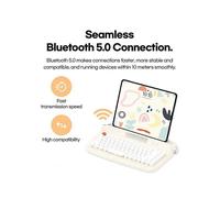 Bluetooth Wireless Keyboard Office Typewriter Mechanical Feel Tablet Universal Retro Round Keycap N