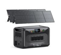 BLUETTI Apex 300 Generatore Solare con 2 Pannelli Solari da 200W, 2764,8Wh Batteria LFP di Backup con 4 Uscite CA da 3840W (7680W Picco), Ideale per Campeggio e Vita Fuori Rete