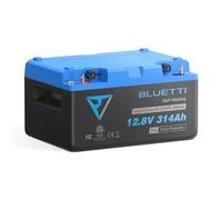 BLUETTI Batteria 12,8V 314Ah LiFePO4 con Bluetooth, BMS integrato 310A, autoriscaldamento, 6000+ cicli, IP65 impermeabile e antipolvere, durata 10 anni per camper, barche e sistemi solari off-grid