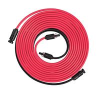 BLUETTI Cavo Solare da 10 m con Presa e Spina, Adattatore per Pannello, Rosso + Nero, per Auto