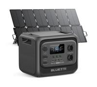 BLUETTI Elite 300 generatore solare con pannello 500W (spedito separatamente), batteria LFP 3014,4Wh, prese AC 2400W (4800W picco). Compatto 3kWh per backup casa, campeggio e camper.