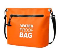 BLUEVER Borsa Impermeabile con Cerniera Ermetica e Tracolla Regolabile(arancione)
