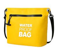 BLUEVER Borsa Impermeabile con Cerniera Ermetica e Tracolla Regolabile (giallo)