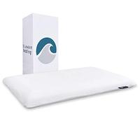 Bluewave Bedding, Cuscino in memory foam iper sottile, per chi dorme su stomaco e schiena, design sottile e piatto per allineamento cervicale del collo e sonno profondo (altezza 5,6 cm, dimensioni
