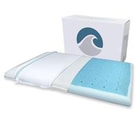 Bluewave Bedding, Hyper Slim Max Cool,Cuscino in memory foam in gel per chi dorme su pancia e schiena, design sottile e piatto con raffreddamento avanzato (altezza 5,7 cm, dimensioni standard)