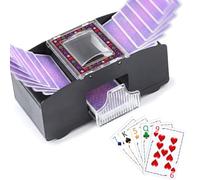 Blueweenly Shuffler automatico di carte 2 deck compatibile con cinque giochi di carte per corone, distributore elettrico a batteria, Shuffler da poker per casa, notte di giochi in famiglia, accessori