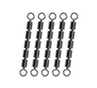 BLUEWING Girelle per canna da pesca, 38,1 kg, ad alta velocità, multi collegamento, 5 girelle a catena a rulli, connettori per esche in acqua salata e acqua dolce, 10 pezzi