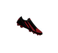 BLUEWOLF Innovators - Scarpe da calcio professionali, colore: bianco e blu o nero e rosso - scarpe da calcio atletiche, Nero e rosso, 44 EU