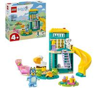 lego bluey - divertimento al parco giochi di bluey e chloe - lego 11201 con 2 minifigure, saliscendi, scivolo 104pz anni 4+