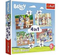 Bluey 4in1 Puzzle 12/15/20/24 pezzi 1 St