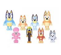 Bluey Action Figure 8 Pack Di Famiglia E Amici Da 2,5 Pollici