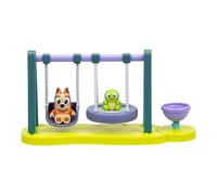 Bluey Mini set da gioco, Turtleboy Playground Playset, include articolato Wide Eyed Bingo Figure e Turtleboy, Swing & Spin insieme nel parco giochi