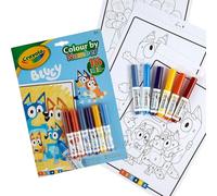 Bluey album colora con i numeri, con 16 pagine e 6 pennarelli lavabili - 3+ - crayola