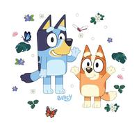 Bluey and Bingo Character Blue Wall Decals, RMDM5560