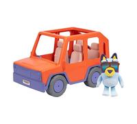 Bluey Big Heeler 4WD Big Car Toy, auto giocattolo interattiva, personalizzabile per bambini con cappuccio apribile, auto per bambini dai 3 anni in su