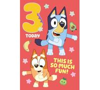 Bluey - Biglietto di auguri per 3 anni