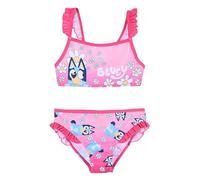 BlueY Bikini per Ragazze, Modello Bingo Costume da Bagno Due Pezzi per Bambina, Taglie 3 a 6 Anni (IT, età, 5 Anni, Regular, Rosa)