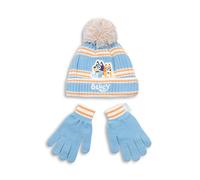 Bluey Blu Character Set berretto e guanti Ragazze