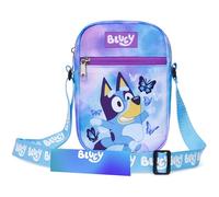 Bluey Borsetta Bambina Ragazza Borse a Tracolla Carina Piccola Borse a Mano con Cinghia Regolabile Idee Regalo (Bluey Butterfly)