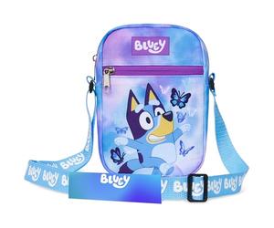 Bluey Borsetta Bambina Ragazza Borse a Tracolla Carina Piccola Borse a Mano con Cinghia Regolabile Idee Regalo (Bluey Butterfly)