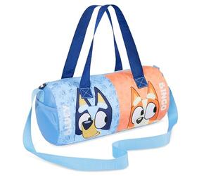 BlueY Borsone Palestra Bambina, Borsa da Weekend con Tasche Cerniera (Blu)